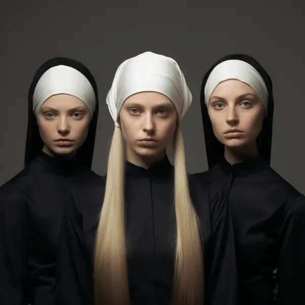 Nuns cover their hair