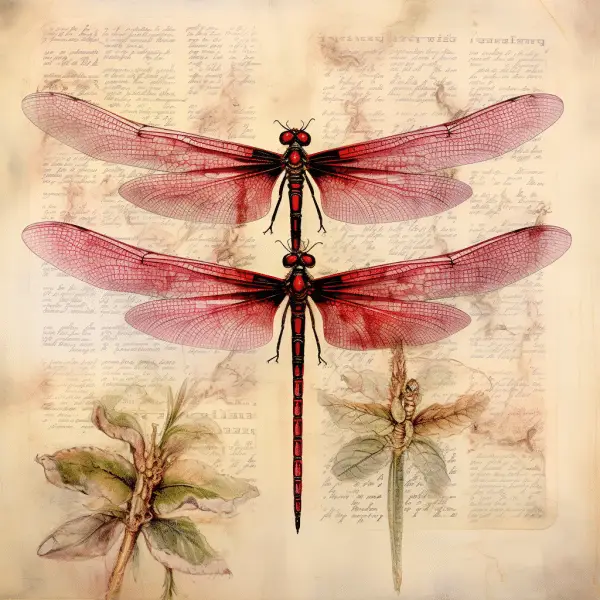 Red Dragonflies in Scripture