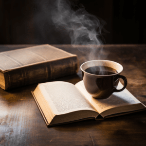 coffee-filled scriptures