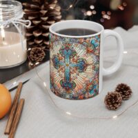 Elevate Every Sip with the Cross Ceramic Mug – Customizable & Built to Last